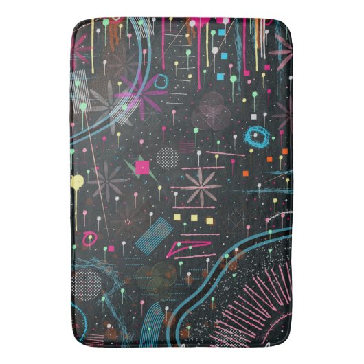 Maximalist Abstract Expression  Badmat (Voorkant Verticaal)