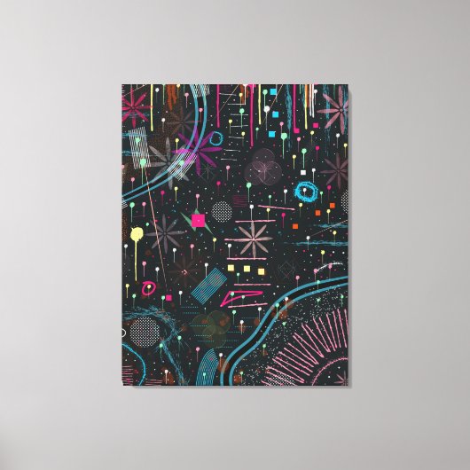 Maximalist Abstract Expression  Canvas Afdruk (Voorkant)