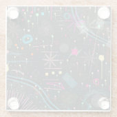 Maximalist Abstract Expression  Glazen Onderzetter (Achterkant)