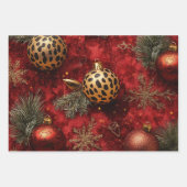 Maximalist Animal Print Kerstmis Inpakpapier Vel (Voorkant 2)