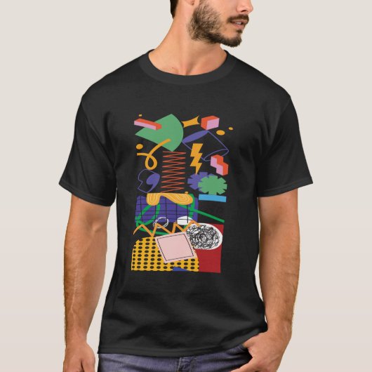 Maximalist Art Inspired Design T-shirt (Voorkant)
