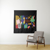 Maximalist Art Inspired Design Wandkleed (In Situ (horizontaal))