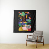 Maximalist Art Inspired Design Wandkleed (In situ)