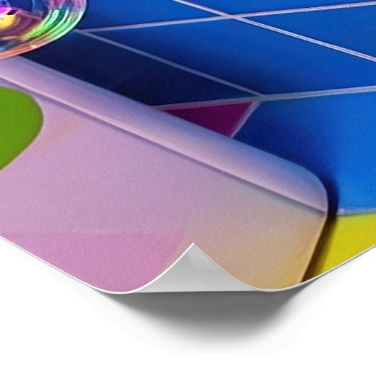 Maximalist Bathroom Wall Art, Calico Cat Poster (Hoek)