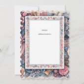 Maximalist Bewaar de datum  Bloemen Scrapbook Kaart (Achterkant)