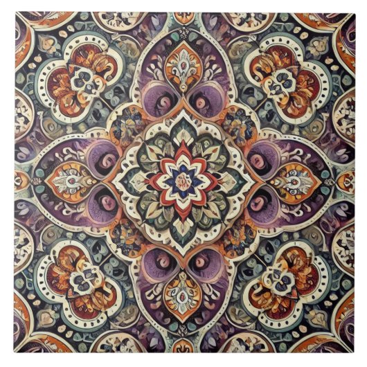 Maximalist Bohemian Elegance Tegeltje (Voorkant)