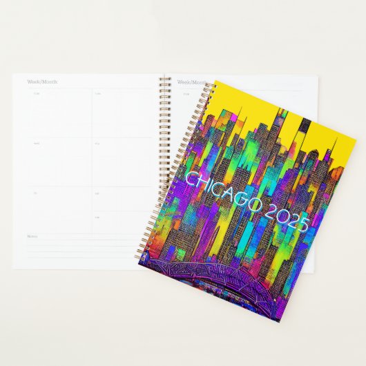 Maximalist Chicago Skyline Planner (Display)