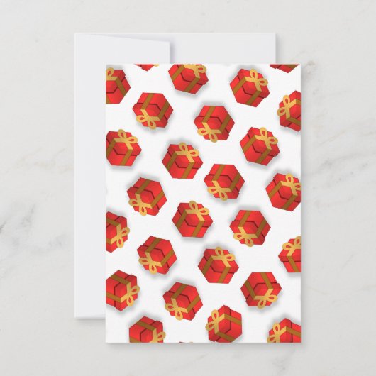 Maximalist Christmas Gifts White Kaart (Achterkant)