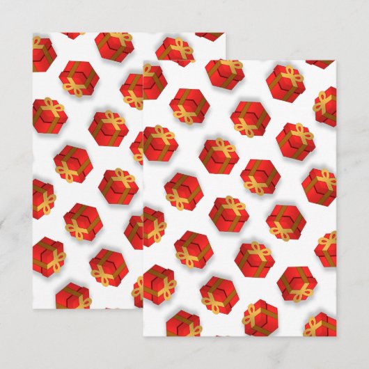 Maximalist Christmas Gifts White Kaart (Voorkant / Achterkant)