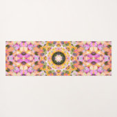 Maximalist Dopamine Decor Roze Gele Ster Yogamat (Achterkant (horizontaal))