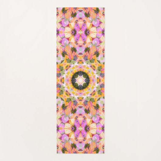 Maximalist Dopamine Decor Roze Gele Ster Yogamat (Voorkant)