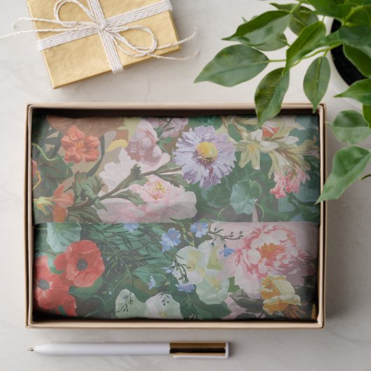Maximalist Dream  bloemenprint Tissuepapier (Geschenk)