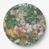 Maximalist Dream  Dark Floral Papieren Bordje (Voorkant)