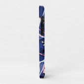 Maximalist Floral Neuro Art - Blue Pink White  Case-Mate iPhone Case (Achterkant/links)