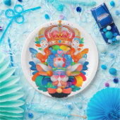 Maximalist Heraldic Crest Papieren Bordje (Feest)