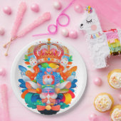 Maximalist Heraldic Crest Papieren Bordje (Feest)