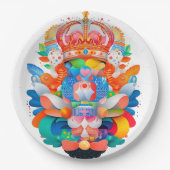 Maximalist Heraldic Crest Papieren Bordje (Voorkant)