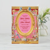 Maximalist Marie Antoinette Rococo Vrijgezellenfee Kaart (Staand voorkant)