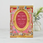 Maximalist Marie Antoinette Rococo Vrijgezellenfee Kaart (Staand voorkant)