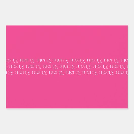 Maximalist Merry Bright Pinks en wit Inpakpapier Vel (Voorkant 3)