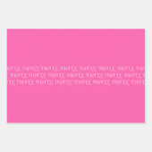 Maximalist Merry Bright Pinks en wit Inpakpapier Vel (Voorkant 2)