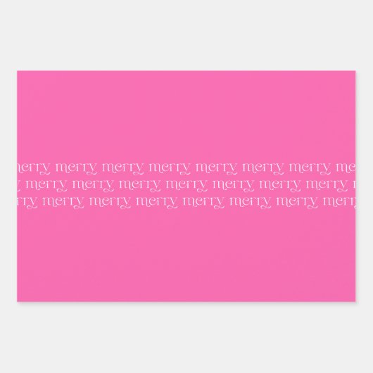 Maximalist Merry Bright Pinks en wit Inpakpapier Vel (Voorkant 2)