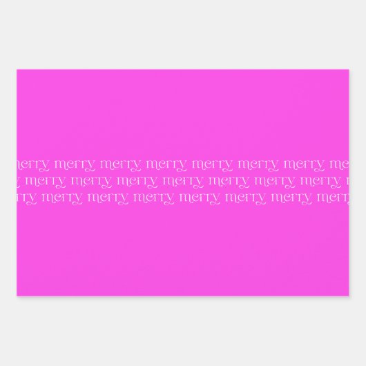 Maximalist Merry Bright Pinks en wit Inpakpapier Vel (Voorkant)