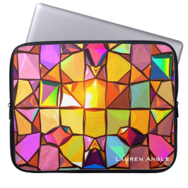 Maximalist Mosaic Mirror Aesthetic Office Laptop Sleeve
