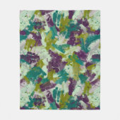 Maximalist Paint Splatters Fleece Deken (Voorkant)
