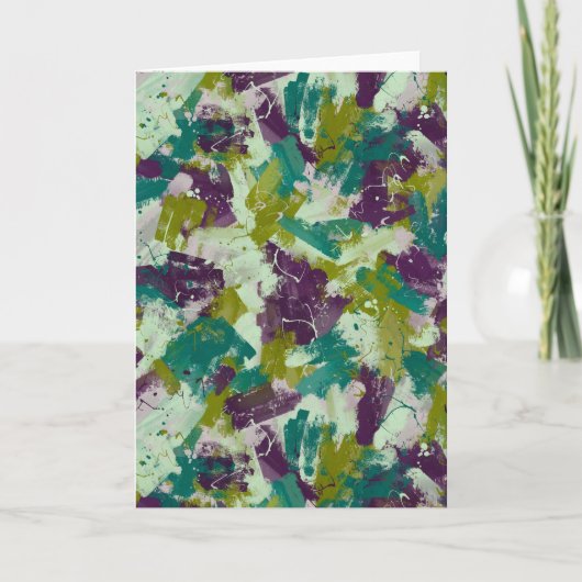 Maximalist Paint Splatters Kaart (Voorkant)