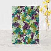 Maximalist Paint Splatters Kaart (Gele Bloem)