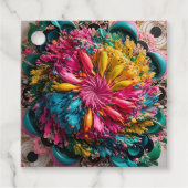 Maximalist Printable Eclectic Abstract Kleurrijk Bedankjes Labels (Voorkant)