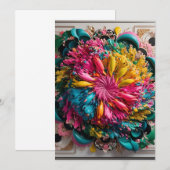 Maximalist Printable Eclectic Abstract Kleurrijk Kaart (Voorkant / Achterkant)