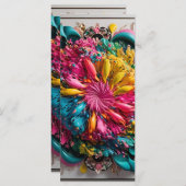 Maximalist Printable Eclectic Abstract Kleurrijk Menu (Voorkant / Achterkant)