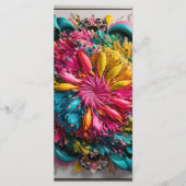 Maximalist Printable Eclectic Abstract Kleurrijk Menu (Voorkant)