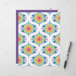 Maximalist Rainbow Floral Fountain 70s Ogee