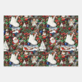 Maximalist Retro Christmas Collage Inpakpapier Vel (Voorkant 3)