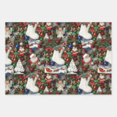 Maximalist Retro Christmas Collage Inpakpapier Vel (Voorkant)