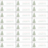 Maximalist Roze Baubles Feestdagen Kaarten Adres Sticker (Voorkant)