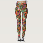 maximalist salamander forest leggings (Voorkant)