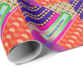 Maximalist Verjaardag Herhalende Patronen Kleurrij Cadeaupapier (Rol Hoek)