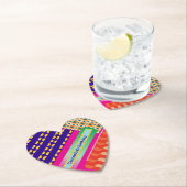 Maximalist Verjaardag Herhalende Patronen Kleurrij Kartonnen Onderzetters (Insitu)