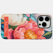 Maximalist Vibrant Floral Bold en Stijlvol Case-Mate iPhone Case (Achterkant (horizontaal))