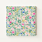 Maximalist Wildflower Floral Square Notitieboek (Achterkant)
