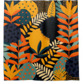 Maximalistisch Abstract kleurrijk patroon Douchegordijn (Voorkant)