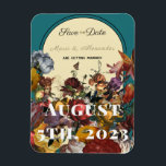 Maximalistisch jasje met toned Wedding Save the Da Magneet<br><div class="desc">Zorg ervoor iedereen nota neemt van uw speciale dag met deze onvergetelijke sparen de datumkaart!</div>