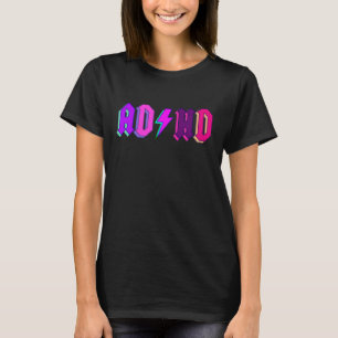 Maximalistisch levendig helder kleurrijk ADHD-bewu T-shirt