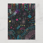 Maximalistische Abstracte Expressie  Briefkaart (Voorkant)