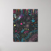 Maximalistische Abstracte Expressie Canvas Afdruk (Voorkant)