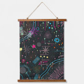 Maximalistische Abstracte Expressie  Hangend Wandkleed (Voorkant)